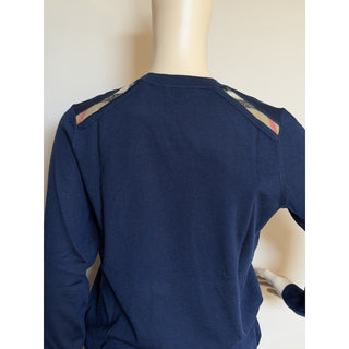 Burberry Lea 100% Wool Navy Sweater XL 8091167 NWT $830