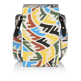 New Fendi Mini Logo FF Leather Crossbody Bag Shoulder Bag Multicolor