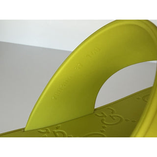 Gucci Horsebit Rubber Thong Green Sandals 8 US (38 Euro) 780306 NIB