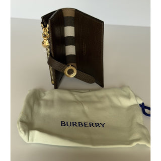Burberry Edie Bifold Ebony Brown Wallet 8113144 Made in Italy NWT $595