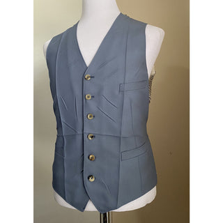 New $1500 Gucci Men Wool/Viscose Vest Gilet Blue 40 US ( 50 Eu ) Italy