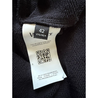 Versace Medusa Embroidered Sweatshirt Women’s Black/Gold 8 US (42) 1019482 NWT