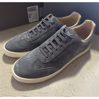 NIB $1100 Brunello Cucinelli Men’s Suede Sneakers Shoes Gray 12 US/45 Eu