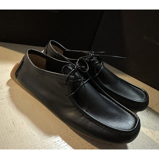 New $760 Bottega Venetta Men Leather Driver Loafers Shoes Black 8 US/41 Eu