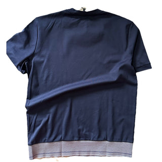 NWT $625 Giorgio Armani Mens T Shirt Navy Size 48/M Made In Italy