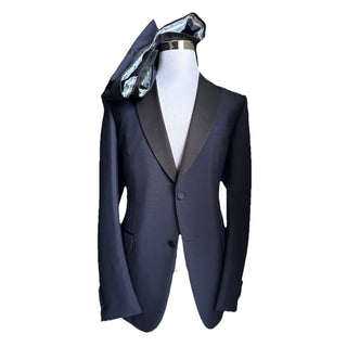NWT $4800 Gucci Men’s Tuxedo Suit Blue Size 46R US/56R Eu Italy