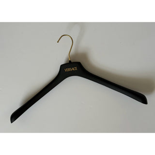 VERSACE Gray Plastic Sweater/Vest/Shirt Hanger with Gold Hardware 16.6x5.5x1.5
