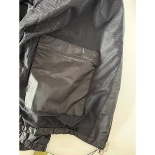 Gucci Men’s Nylon Satin Hooded Windbreaker Jacket Black 46 US (56) 68937 IT NWT