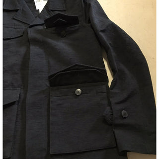 NWT $2195 Eidos Men’s Textured Stylish Jacket Coat Black 38 US ( 48 Eu ) Italy