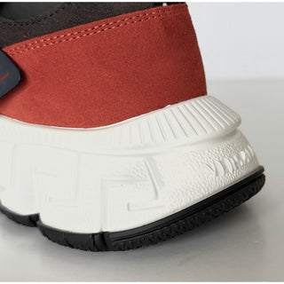 Versace Men's Greca Sneakers Red/Gray 14 US (47 Euro) IT 1021490 NIB