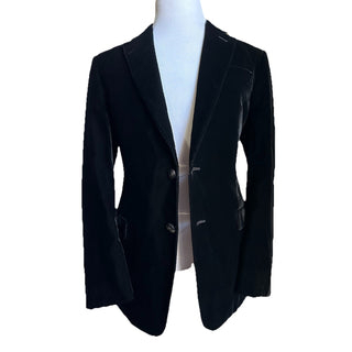 Giorgio Armani Men Velvet Sport Coat Jacket Blazer Black 38 US/48 Eu NWT $2395