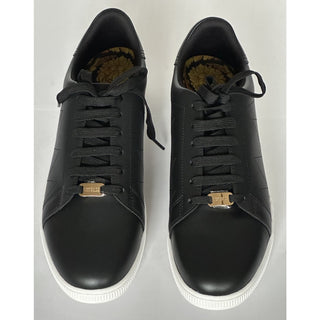 Versace Medusa Men's Black Leather Sneakers 9.5 US (42.5 Euro) 1016936 NIB