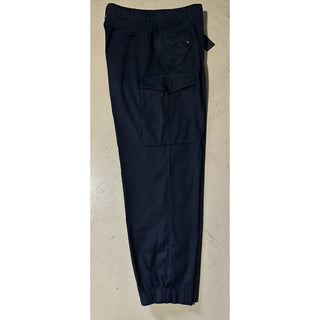 NWT $875 Giorgio Armani Men Linen/Cotton Jogging Cargo Pants Navy 36 US/52 Eu