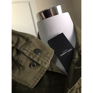 New $2290 Saint Laurent Jacket Coat Green/Kaki 40 US ( 50 Eu ) Italy