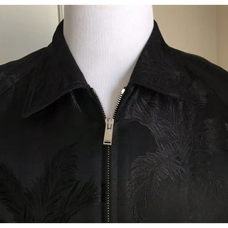 New $2690 Saint Laurent Zipped Raglan Jacket Coat Black 40 US ( 50 Eu ) Italy