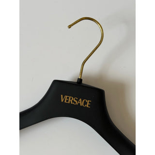 VERSACE Gray Plastic Jacket/Pants/Skirt Hanger with Gold Hardware 15x5.7x2