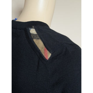 Burberry Lea 100% Wool Black Sweater Small 8091166 NWT $915