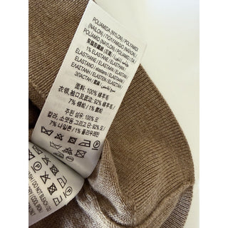 Burberry Lea 100% Wool Camel Melange Sweater Large 8112090 NWT $915