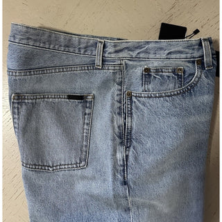 NWT $799 Saint Laurent Men High Rise Jeans Short Pants Blue 36 ( Measured 38 )