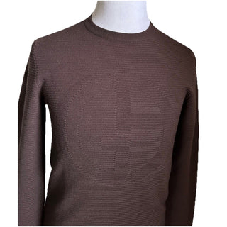Giorgio Armani Men Sweater Dark Brown 44 Eu ( S ) New $1195