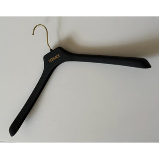 VERSACE Gray Plastic Suit/Jacket Hanger with Gold Hardware 19.8x7