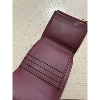 New $680 Bottega Veneta Women Wallet Burgundy 578752 Italy