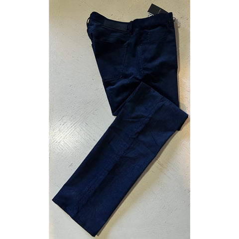 New Giorgio Armani Men’s Corduroy Pants Jeans Navy Size 31 Made In Italy