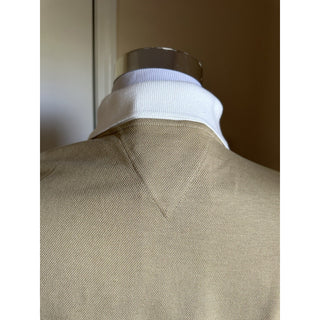 Bottega Veneta Men Cotton Piquet Polo Shirt White/Yellow/Brown Size M New $700