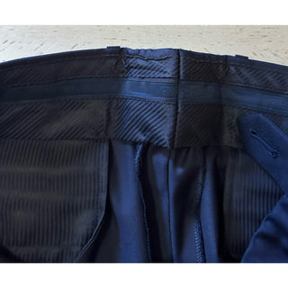 Giorgio Armani Men Wool Dress Pants Navy 32 US/48 Eu New $795