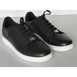Versace Medusa Men's Black Leather Sneakers 9.5 US (42.5 Euro) 1016936 NIB