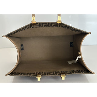 Fendi Roma Jackuard FF Logo Canvas Sunshine Large Tote Bag 8BH372 IT NWT $3450