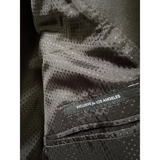 NWT $3395 Giorgio Armani Men Velvet Jacket Blazer Black/Gray 42 US/52 Eu Italy