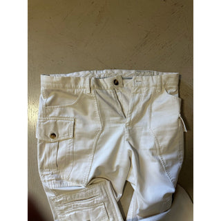 $1390 Brunello Cucinelli Men Cargo Pants Cream 36 US