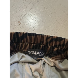 New $1590 TOM FORD Men Drawstring Track Pants Black/Brown Size 54 Eu/38 Italy