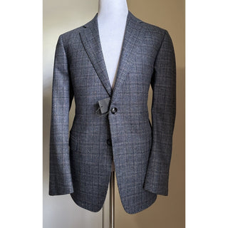 Giorgio Armani Men Sport Coat Glen Plaid Blazer Gray 42R US/52R Eu NWT $2695