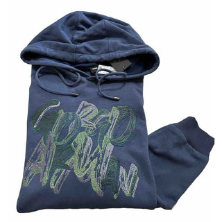 Giorgio Armani Men hoodie Pullover Blue L ( 52 Eu ) Italy NWT $1995