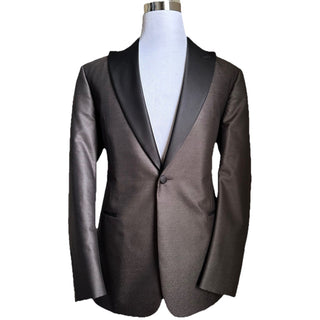 Giorgio Armani Men Tuxedo Sport Coat Blazer Brown/Black 44R US/54R Eu NWT $3195