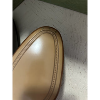 New $1270 Gucci Men Leather Moccasin Loafers Shoes chocolate brown 8.5 US/7.5 UK