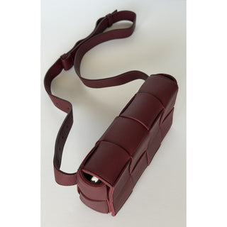 Bottega Veneta Leather Bordeaux Cassette Belt/Waist/Body Bag 668572 NWT $2200