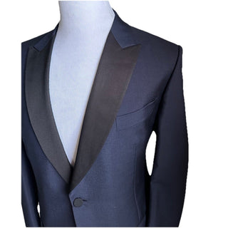 NWT $4800 Gucci Men’s Tuxedo Suit Blue Size 46R US/56R Eu Italy