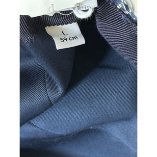 Gucci GG Shadow Jacquard Baseball Cap Blue Men L 817440 4HBDN NWT
