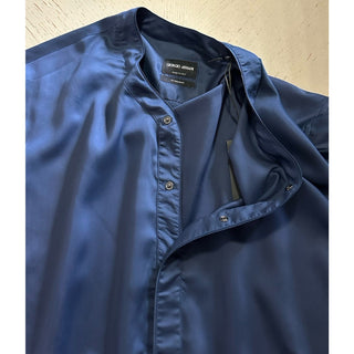 Giorgio Armani Men Dress Shirt Navy Size 43/17 New $1295 Italy