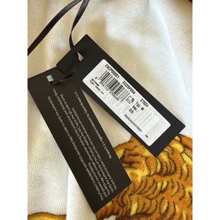 Versace Home Baroque Greca Cotton Bathrobe White Gold Black M ZACP00001 NWT