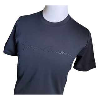 NWT Giorgio Armani Mens T Shirt Navy 46 Eu/S US Made In Italy