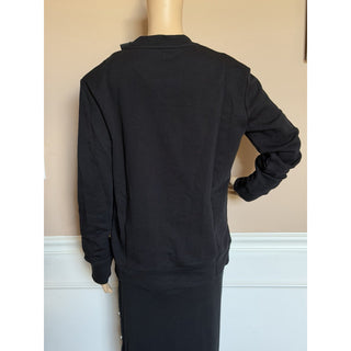 Versace Medusa Embroidered Sweatshirt Women’s Black/Gold 10 US (44) 1019482 NWT