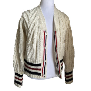 NWT Thom Browne Men Open Knit Wool Blend Cardigan Sweater White M ( 2 ) Ireland