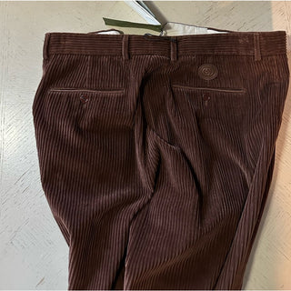 Gucci Men Corduroy Pants DK Brown 32 US ( 48 Eu ) Italy New $1250