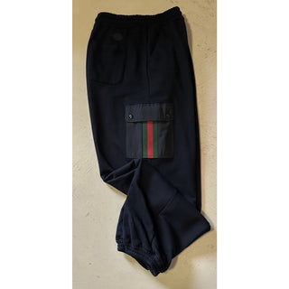Gucci Men’s Cargo Cotton Jersey Sweatpants Black Size 3XL Italy 752189 NWT $1650