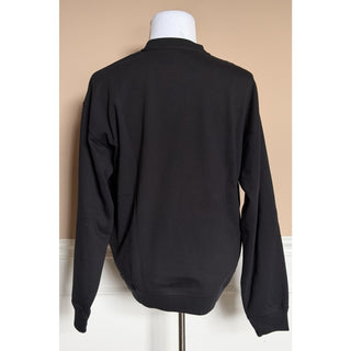 Versace Men’s Logo Non-brushed Sweatshirt Black 5XL 1013969 NWT $1075