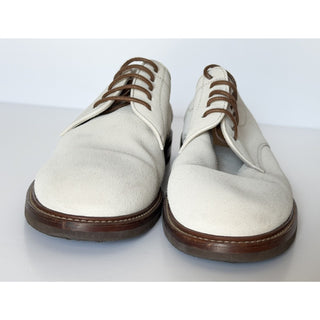 Brunello Cucinelli Men’s Suede Derby Shoes Cream 10 US (43 Euro) Italy NIB $1395